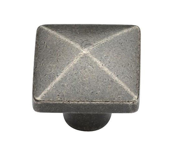 RUSTIC SQUARE PYRAMID CUPBOARD DOOR KNOB